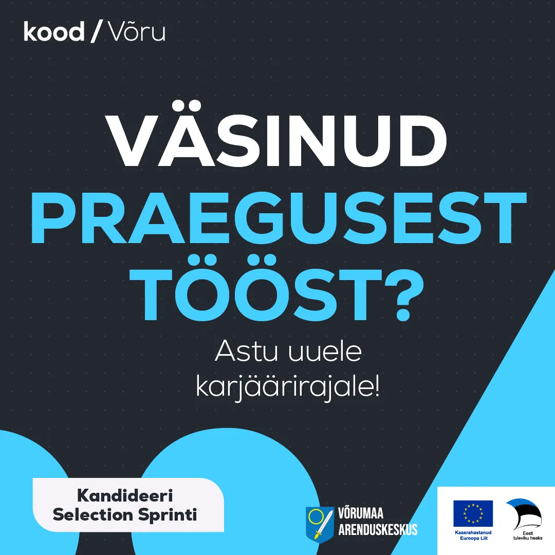 Kiirtee IT-karjäärini: kood/Võru uus õppekava valmistab õppijaid ette AI-ajastu tehnoloogiatööks